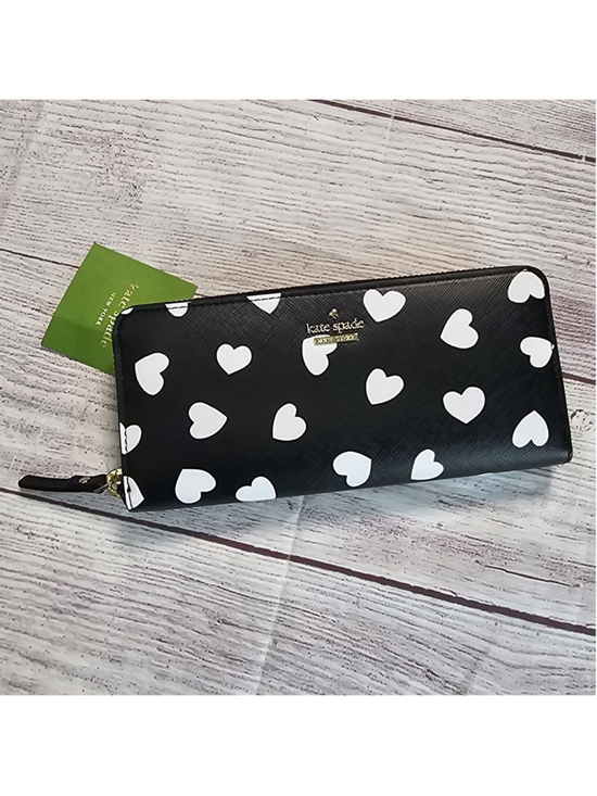 kate spade Handbags - NWT Kate Spade lindsey wallet, cameron street hearts, black with hearts